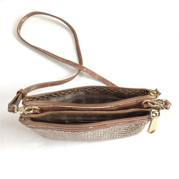 Brahmin Perri Latte Java Leather Crossbody Bag - Picture 12 of 16